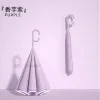 The new double-layer reverse long-handled umbrella from Hengdun features a C-shaped curved hook for hanging. It can be retracted in the reverse direction without dripping water. The thickened ribs are resistant to heavy rain. It is a large-sized macaron solid color double-person portable car umbrella that can be used in both sunny and rainy weather Application Scenario
